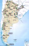Mapa de Parques y Reservas Naturales de Argentina